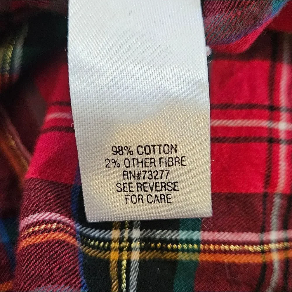 Croft & Barrow Women's Flannel Shirt Size XL - Picture 7 of 7